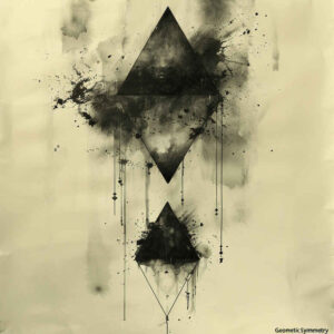 geometric tattoo design ideas tessellation ornamental web symbolising courage
