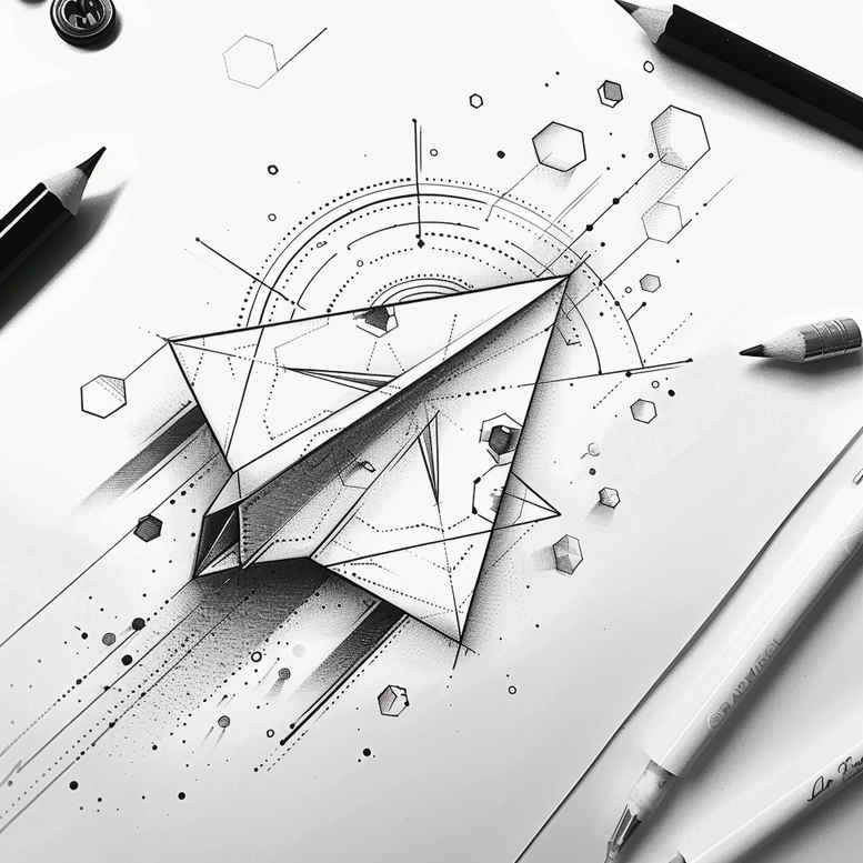 geometric tattoo design ideas mirror symmetry ornate circle for lower thigh