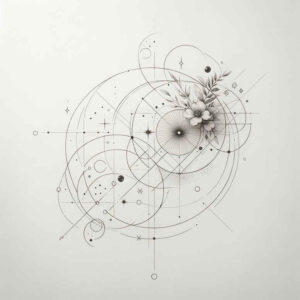 geometric tattoo design ideas geometric gradient ornate for back of neck