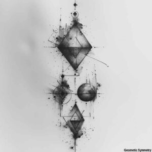 geometric tattoo design ideas connected dots radiating lines embodying resilience