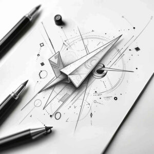 geometric tattoo design ideas nested shapes radiating lines for spine