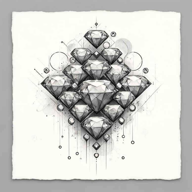 geometric tattoo design ideas hand-drawn repetitive shapes for upper shoulder