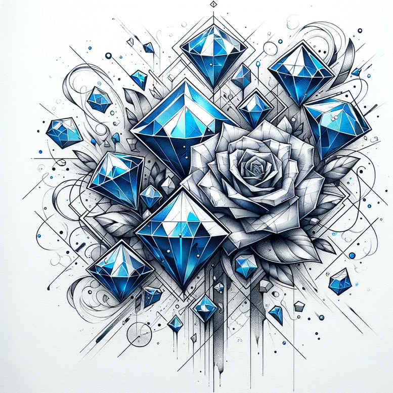 geometric tattoo design ideas geometric weave soft curves for thigh