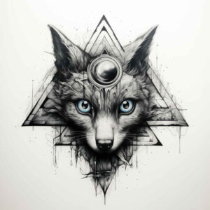 geometric tattoo design ideas facet effect soft curves meaning endurance