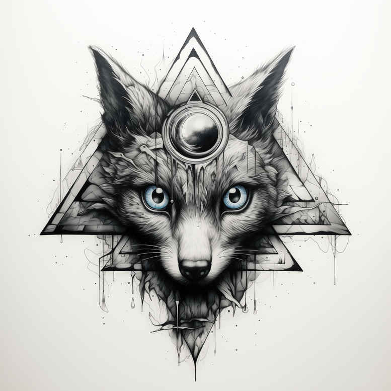 geometric tattoo design ideas facet effect soft curves meaning endurance