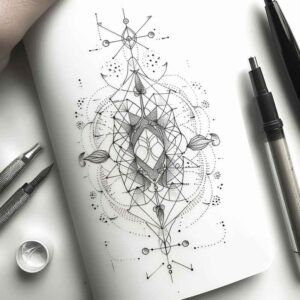 geometric tattoo design ideas spiral spiritual design for toe