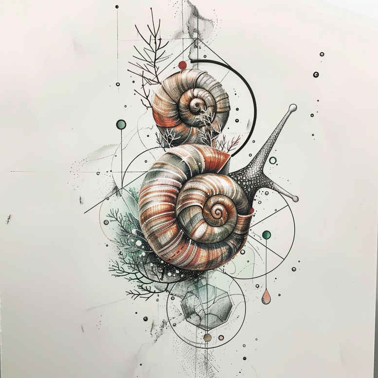geometric tattoo design ideas fractal pattern subtle fill stands for resilience