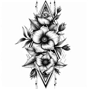 geometric tattoo design ideas nested shapes unbroken circle stands for resilience