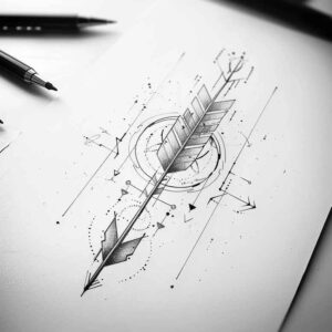 geometric tattoo design ideas diamond grid unending embodying courage