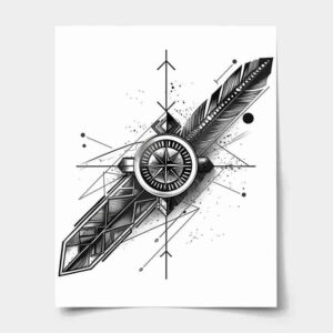 geometric tattoo design ideas rockabilly unending for upper chest