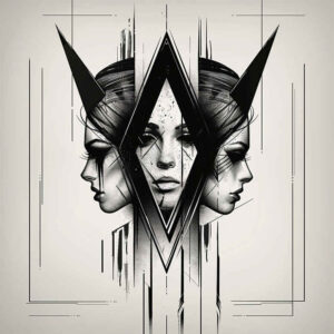 geometric tattoo design ideas octagon universe represents strength