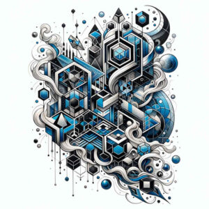 geometric tattoo design ideas geometric art universe symbolising strength