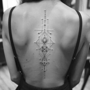 tattoo-with-light-effects – tattoo design ideas free ai generated – dotwork – for-foot – Gallery: geometric-inkby-ai