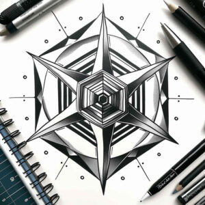 tattoo-with-planes – tattoo design ideas free ai generated – minimal-texture – for-inner-arm – Gallery: geometric-inkby-ai