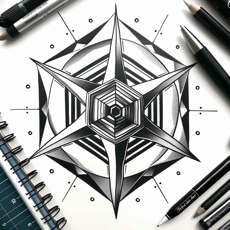 tattoo-with-planes – tattoo design ideas free ai generated – minimal-texture – for-inner-arm – Gallery: geometric-inkby-ai