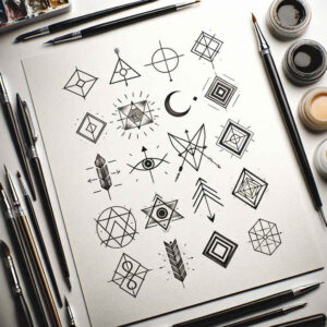 wavy-line-tattoo – tattoo design ideas free ai generated – fine-dot – for-stomach – Gallery: geometric-inkby-ai