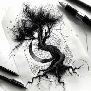 wavy-line-tattoo – tattoo design ideas free ai generated – minimalist-script – for-wrist-side – Gallery: geometric-inkby-ai