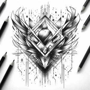 wavy-line-tattoo – tattoo design ideas free ai generated – thin-line – for-lower-back – Gallery: geometric-inkby-ai
