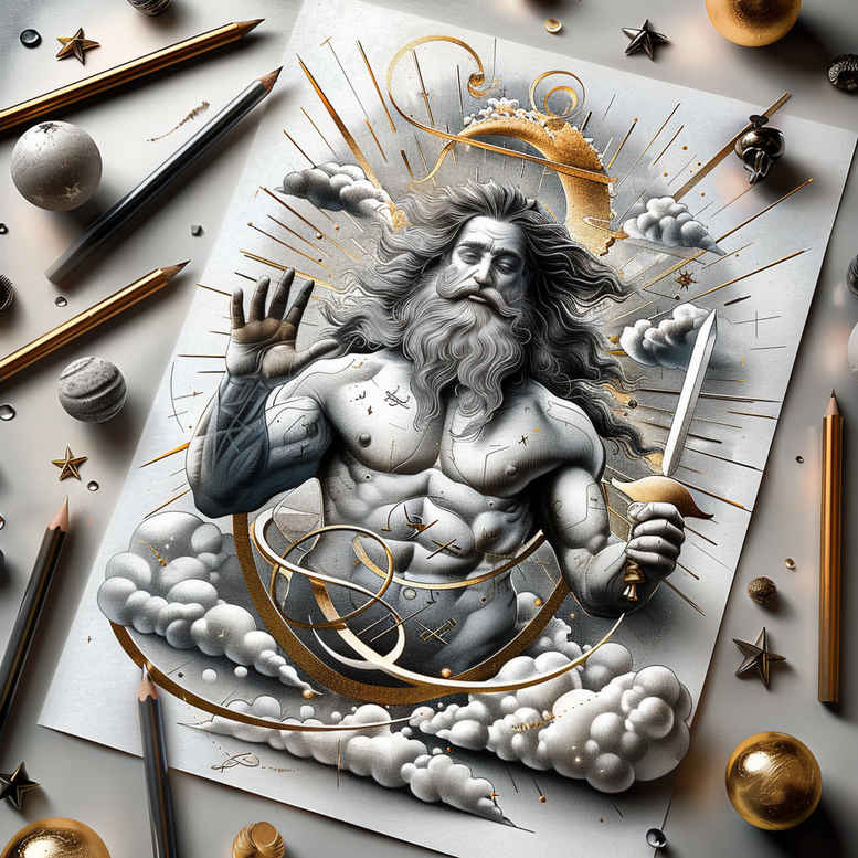 almighty-god – tattoo design ideas free ai generated – neotraditional-artful-color – for-upper-back – Gallery: god-inkby-ai