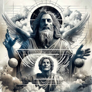 blessing-god – tattoo design ideas free ai generated – mirrored-effect – for-ankle – Gallery: god-inkby-ai
