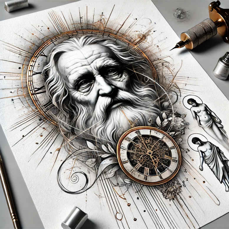 blessing-god – tattoo design ideas free ai generated – optical-illusion – for-wrist-side – Gallery: god-inkby-ai
