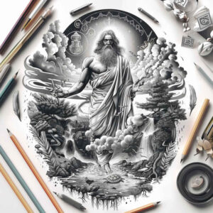 divine-care – tattoo design ideas free ai generated – ink-precision – for-shoulder – Gallery: god-inkby-ai