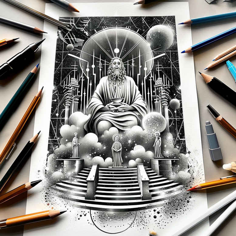 divine-energy – tattoo design ideas free ai generated – fine-lines – for-wrist-side – Gallery: god-inkby-ai