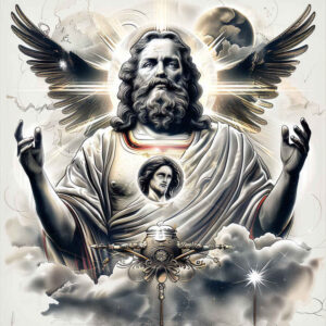 divine-energy-symbol – tattoo design ideas free ai generated – clean-background – for-upper-chest – Gallery: god-inkby-ai