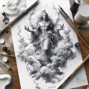 divine-guidance – tattoo design ideas free ai generated – real-life-shading – for-lower-arm – Gallery: god-inkby-ai