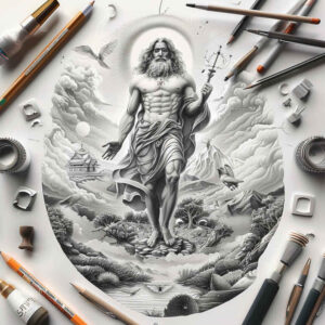divine-inspiration – tattoo design ideas free ai generated – depth-illusion – for-stomach – Gallery: god-inkby-ai