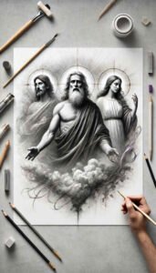 divine-inspiration – tattoo design ideas free ai generated – fine-lines – for-upper-shoulder – Gallery: god-inkby-ai