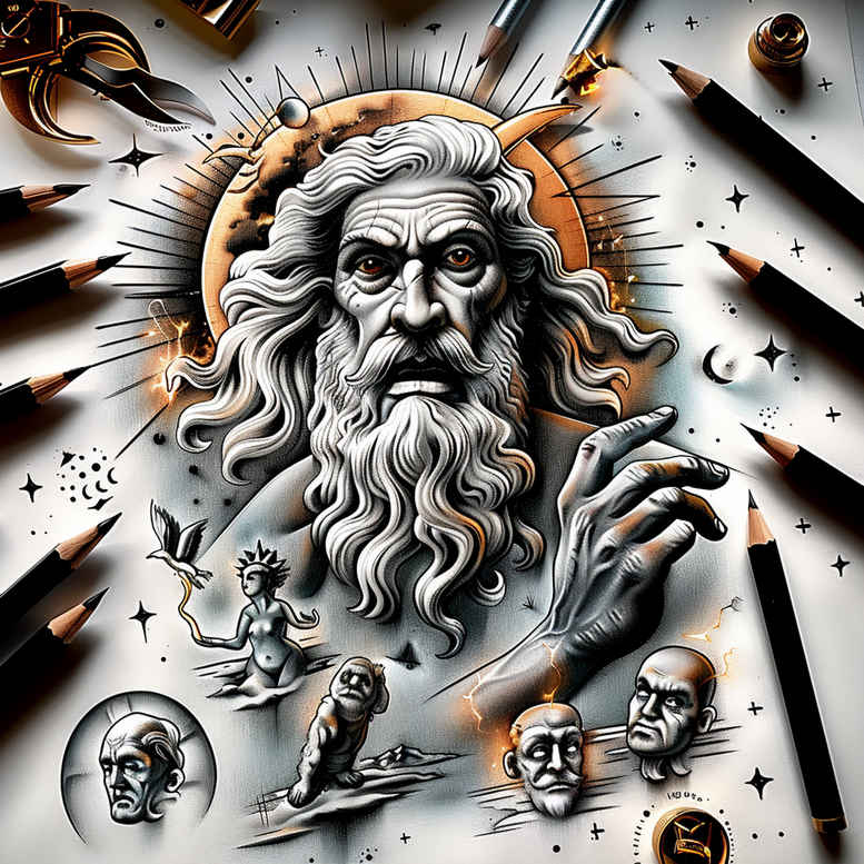 divine-inspiration – tattoo design ideas free ai generated – realistic-proportions – for-ribs – Gallery: god-inkby-ai