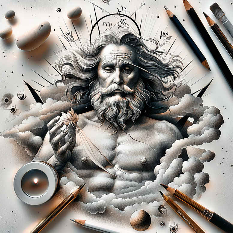 divine-light – tattoo design ideas free ai generated – seamless-blend – for-back-of-neck – Gallery: god-inkby-ai