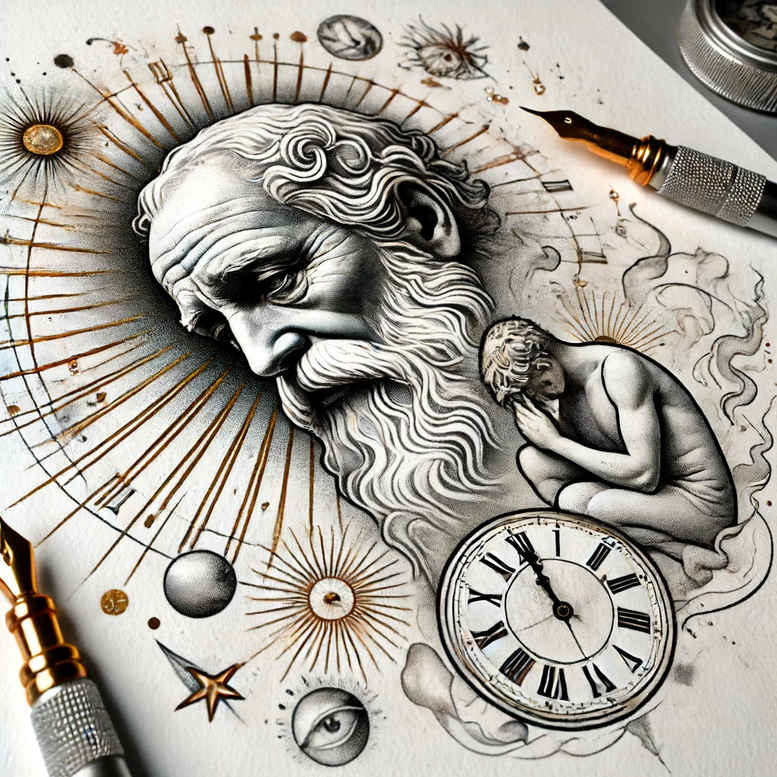 divine-light-symbol – tattoo design ideas free ai generated – realism-realistic-proportions – for-side – Gallery: god-inkby-ai