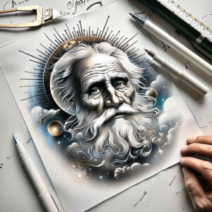 divine-mystery – tattoo design ideas free ai generated – light-reflections – for-spine – Gallery: god-inkby-ai