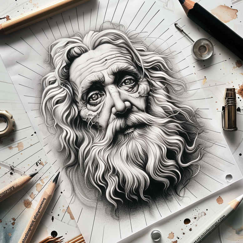 divine-presence – tattoo design ideas free ai generated – detailed-rendering – for-foot – Gallery: god-inkby-ai