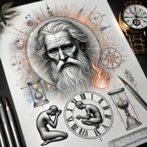 divine-sign – tattoo design ideas free ai generated – ai-generated-realism – for-knee – Gallery: god-inkby-ai