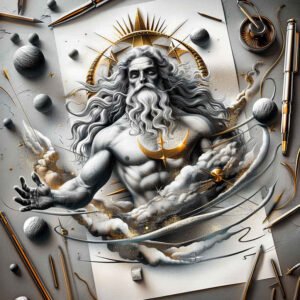 divine-sign – tattoo design ideas free ai generated – detailed-rendering – for-behind-ear – Gallery: god-inkby-ai