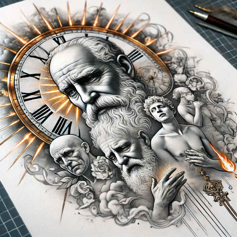 divine-strength – tattoo design ideas free ai generated – realistic-gleam – for-chest – Gallery: god-inkby-ai