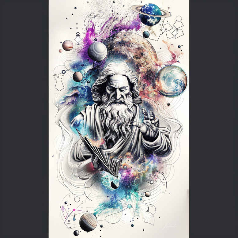 divinity – tattoo design ideas free ai generated – real-life-shading – for-fingers – Gallery: god-inkby-ai