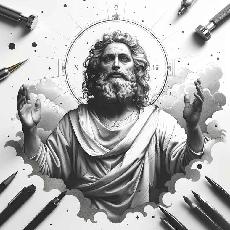 almighty-god-neotraditional-bold-highlights-for-chest – tattoo design ideas free ai generated – Gallery: god-inkby-ai
