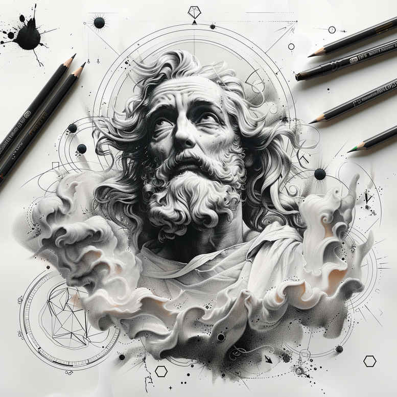 god-in-nature – tattoo design ideas free ai generated – skin-realism – for-elbow – Gallery: god-inkby-ai