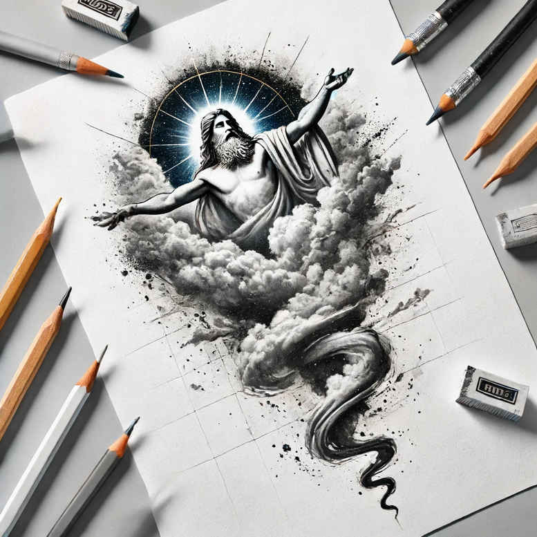 god-of-truth – tattoo design ideas free ai generated – realistic-lighting – for-shoulder – Gallery: god-inkby-ai