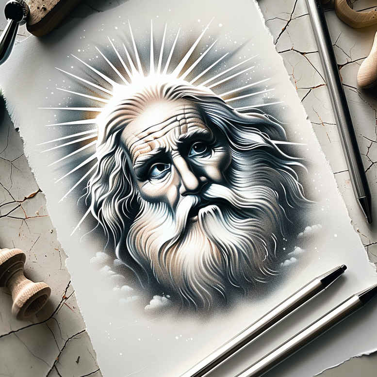 god-of-universe – tattoo design ideas free ai generated – ink-realism – for-outer-arm – Gallery: god-inkby-ai