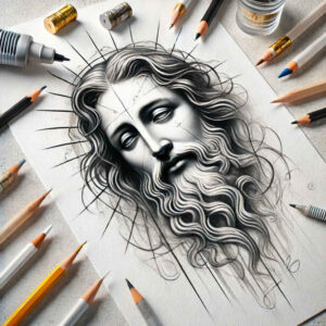 god-of-universe – tattoo design ideas free ai generated – photo-like-tattoo – for-lower-thigh – Gallery: god-inkby-ai