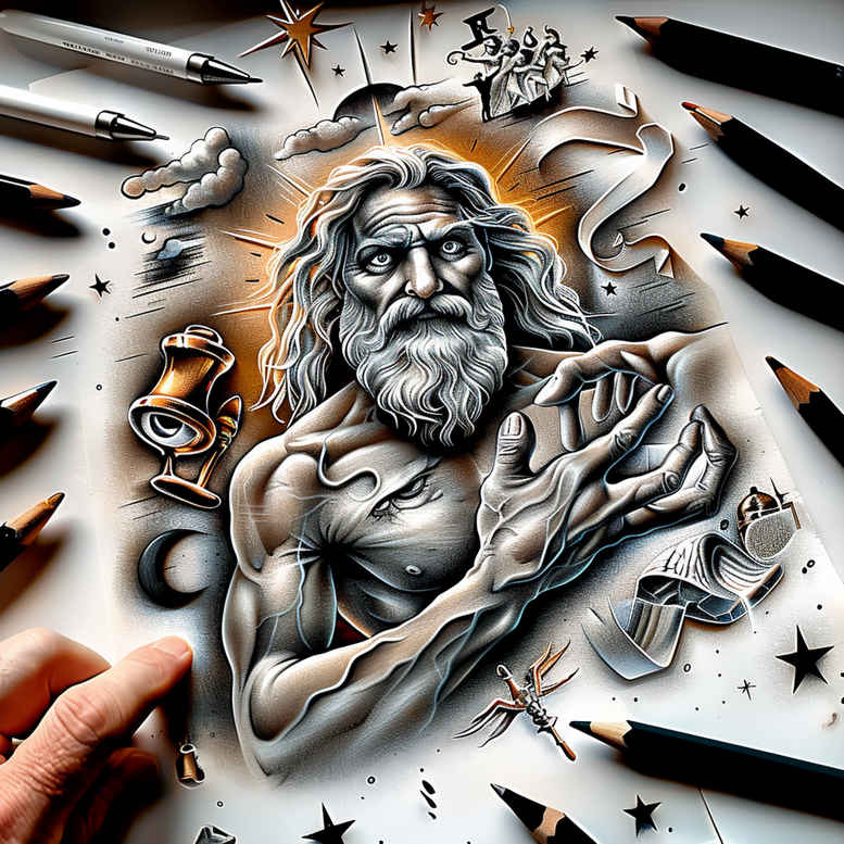 god-the-father – tattoo design ideas free ai generated – realistic-wrinkles – for-neck – Gallery: god-inkby-ai