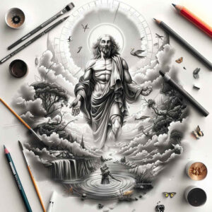 god-the-father – tattoo design ideas free ai generated – skin-realism – for-triceps – Gallery: god-inkby-ai