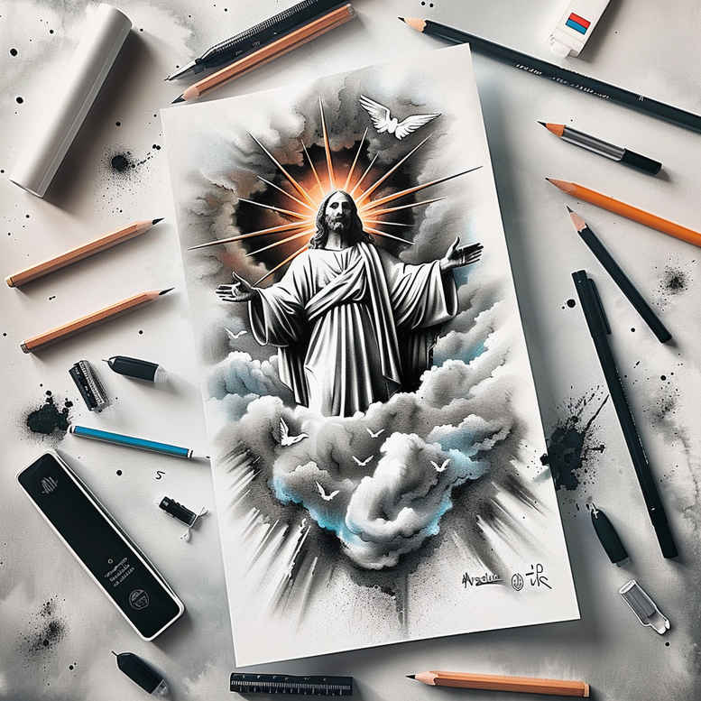 gods-mercy – tattoo design ideas free ai generated – optical-depth – for-wrist – Gallery: god-inkby-ai