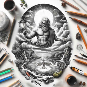 holy-presence – tattoo design ideas free ai generated – gentle-shadow – for-hip – Gallery: god-inkby-ai