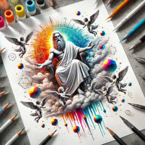 holy-presence – tattoo design ideas free ai generated – surrealism-mysterious – for-lower-chest – Gallery: god-inkby-ai